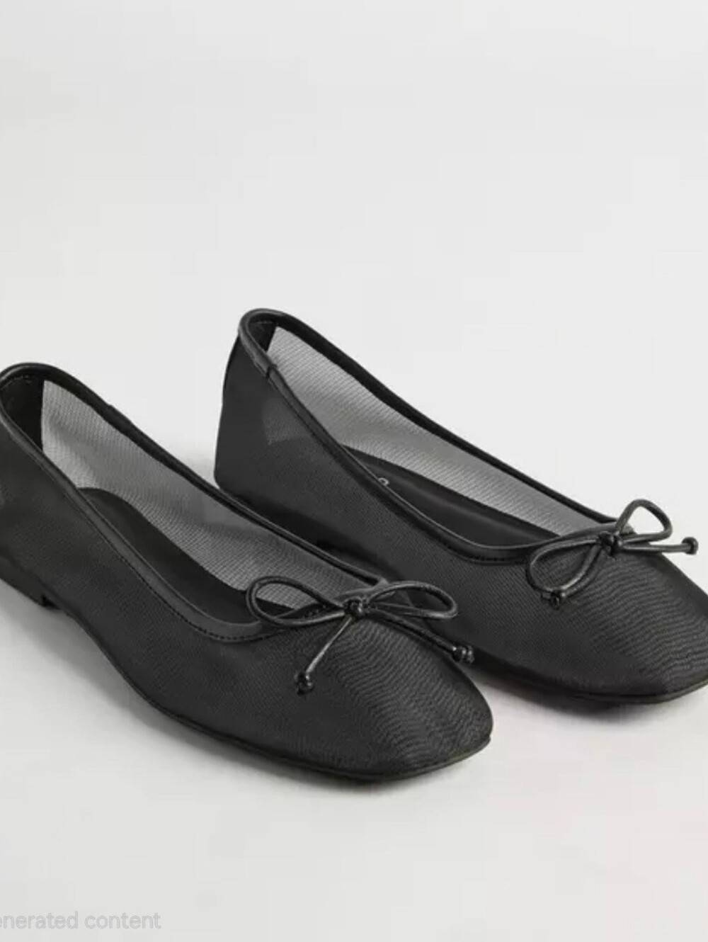Torrid Classic Black Women's Ballet Flats Bow 7WW NWT